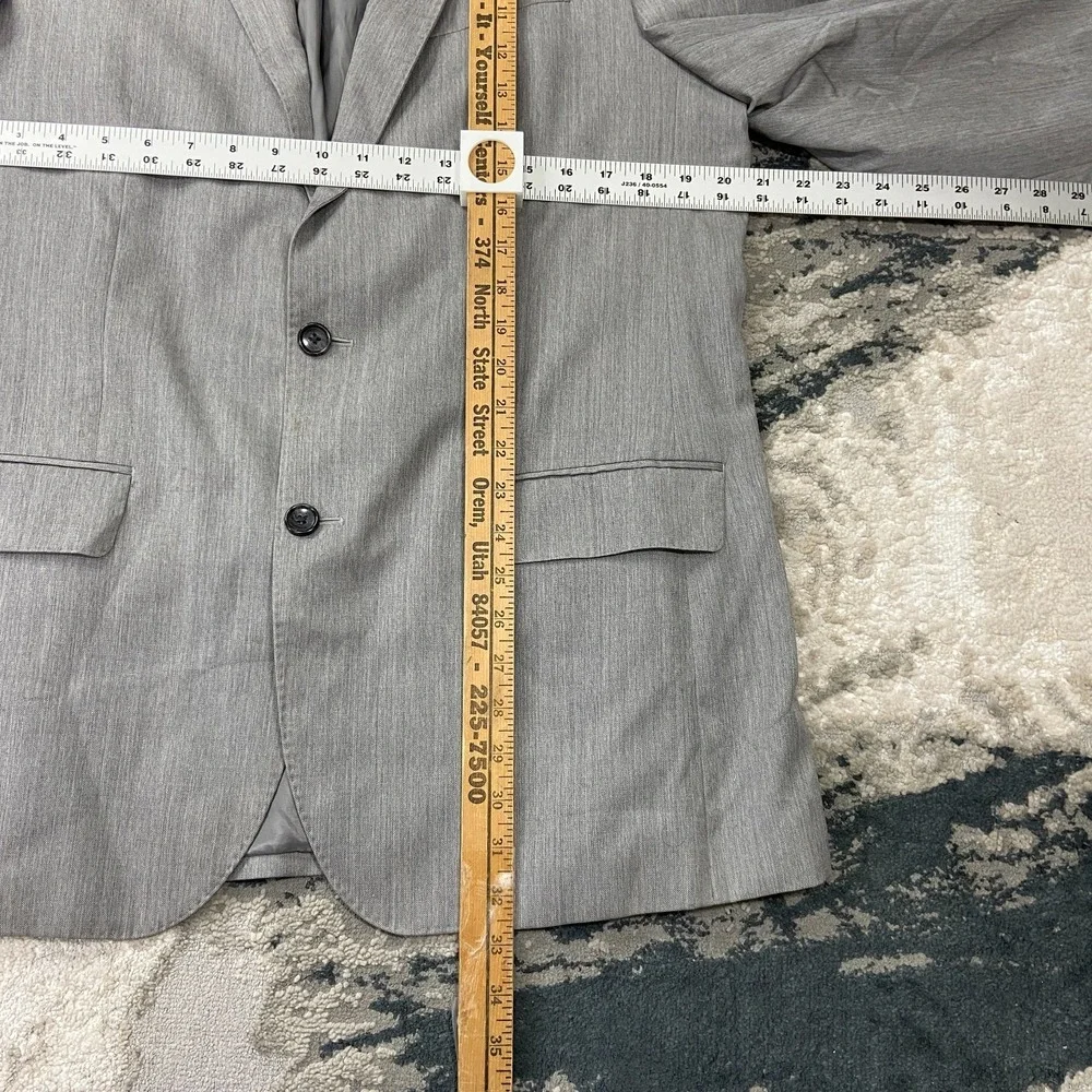 Tollegno 1900 2 Piece Suit‎ Set Mens Sz XL Gray Wool Notch Lapel Single Breasted